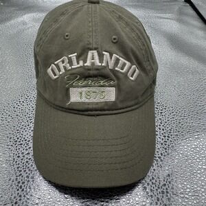 ORLANDO Florida 1875 Embroidered Dad Hat Gray Unstructured Baseball Cap One Size